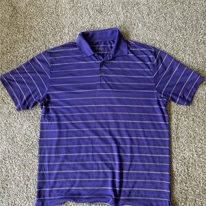 Nike Purple Striped Men's Polo Shirt